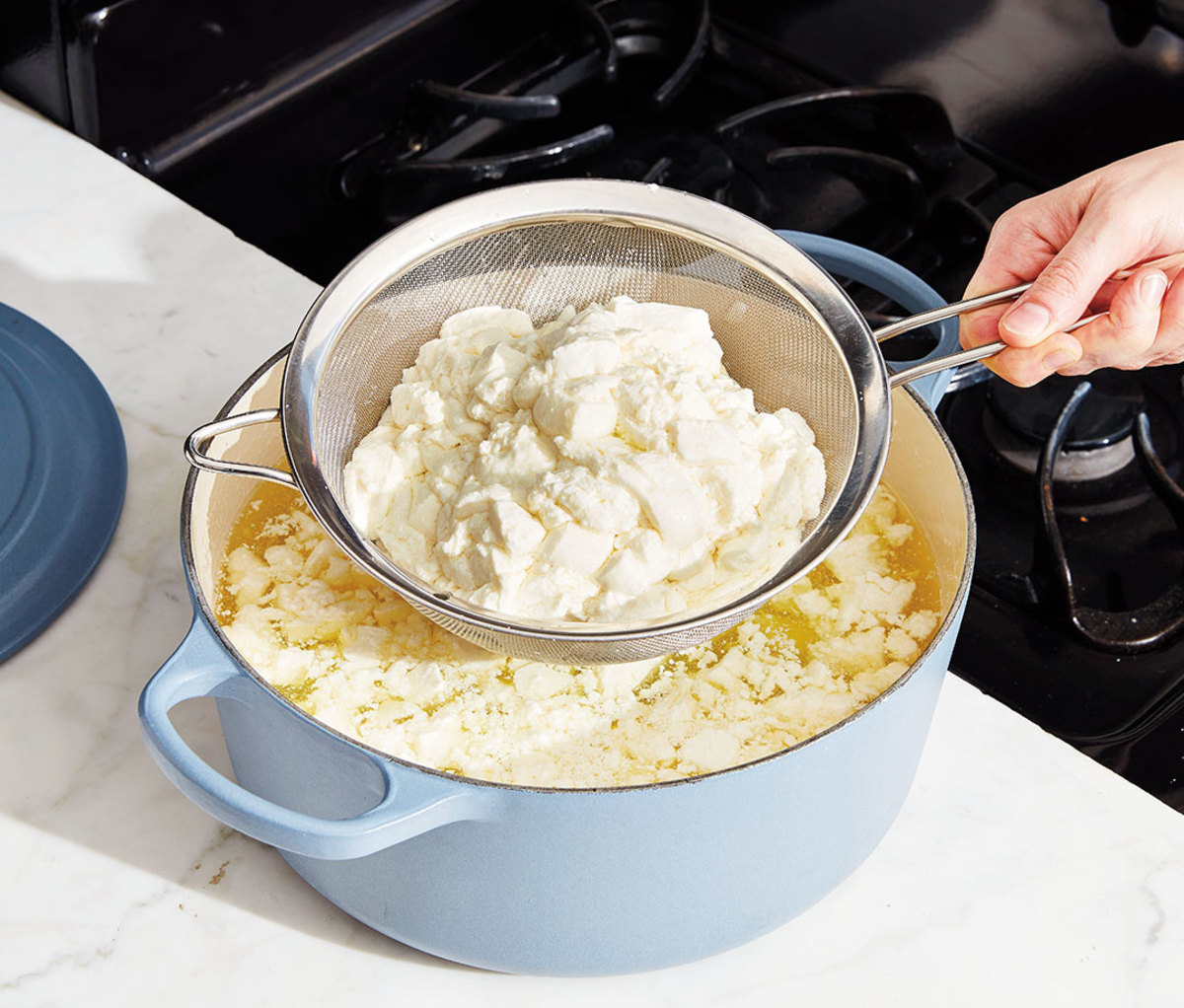 Making Mozzarella Step 3