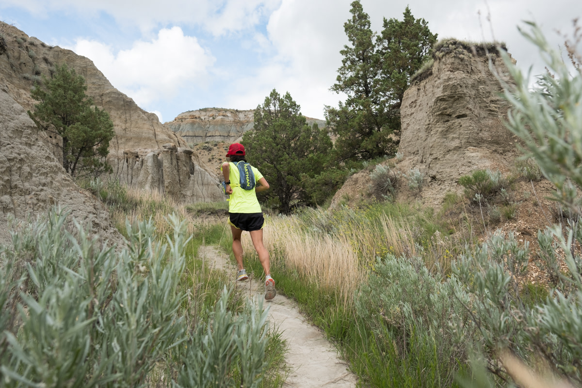 trail running in Theodore Roosevelt National Park