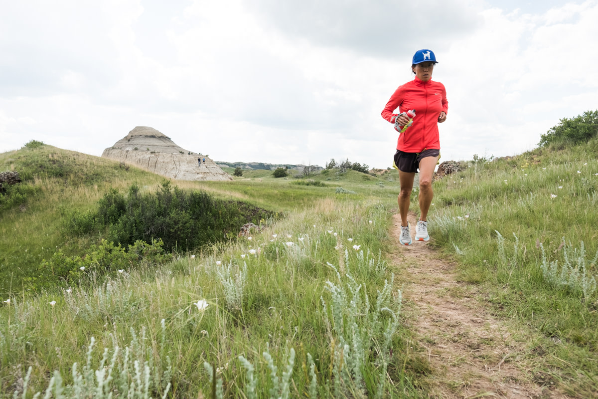 trail running in Theodore Roosevelt National Park