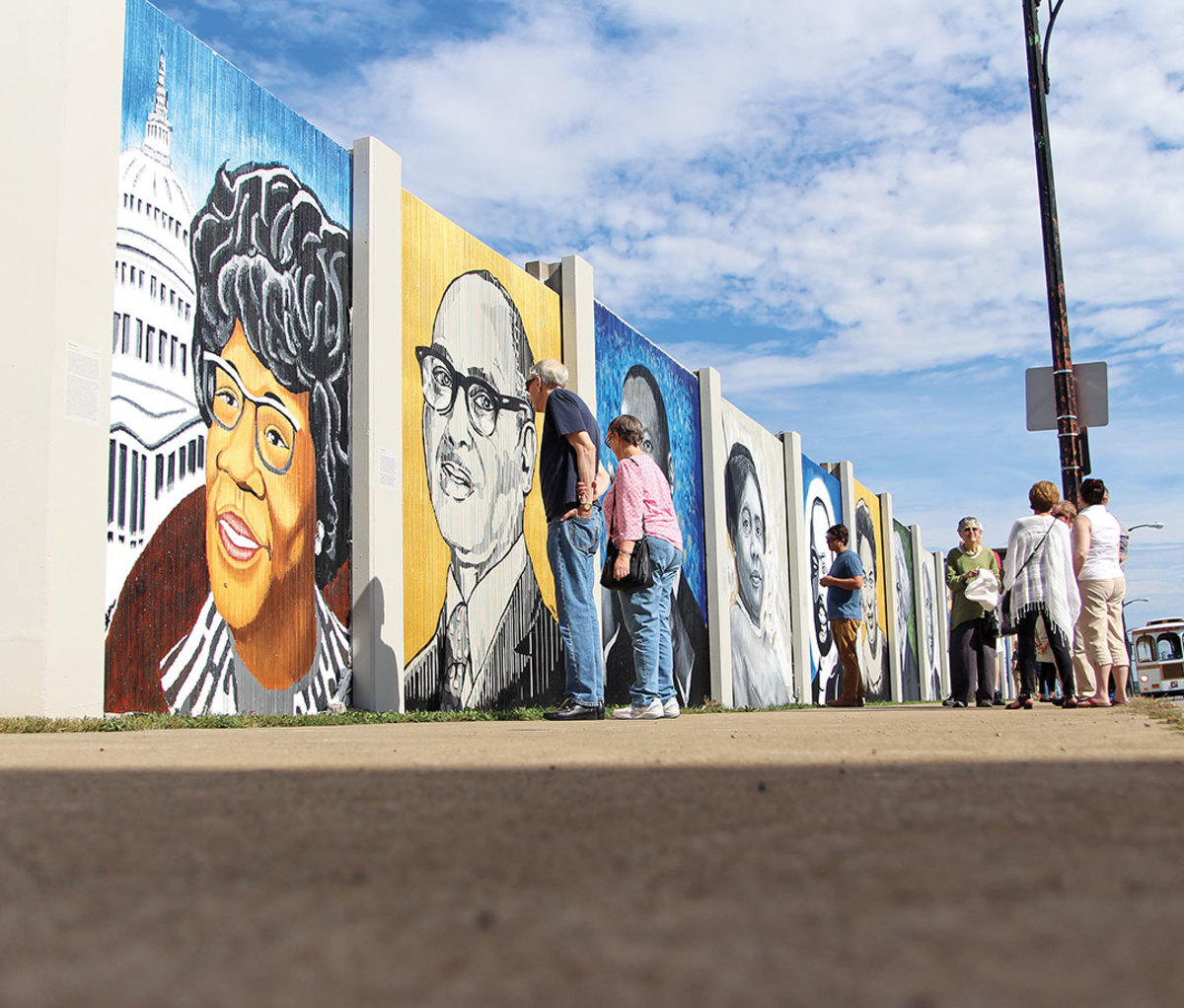 Freedom Wall, a public-art initiative in Buffalo, NY