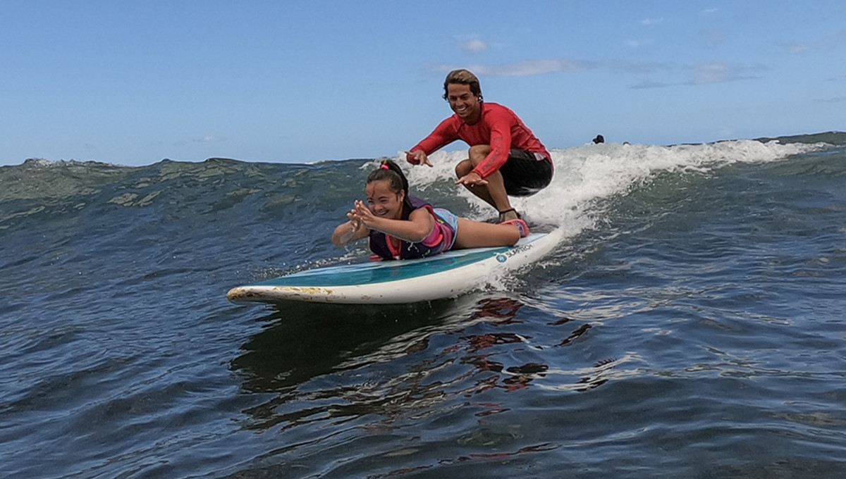 Spreading his stoke for the ocean to others has always been one of Kai's big goals.