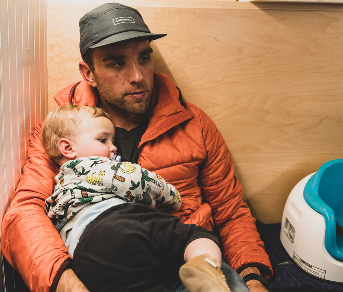 Mike Chambers with son Max at Brainard Lake