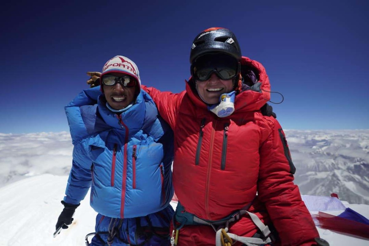 Carla Perez and Pemba Gelje Sherpa