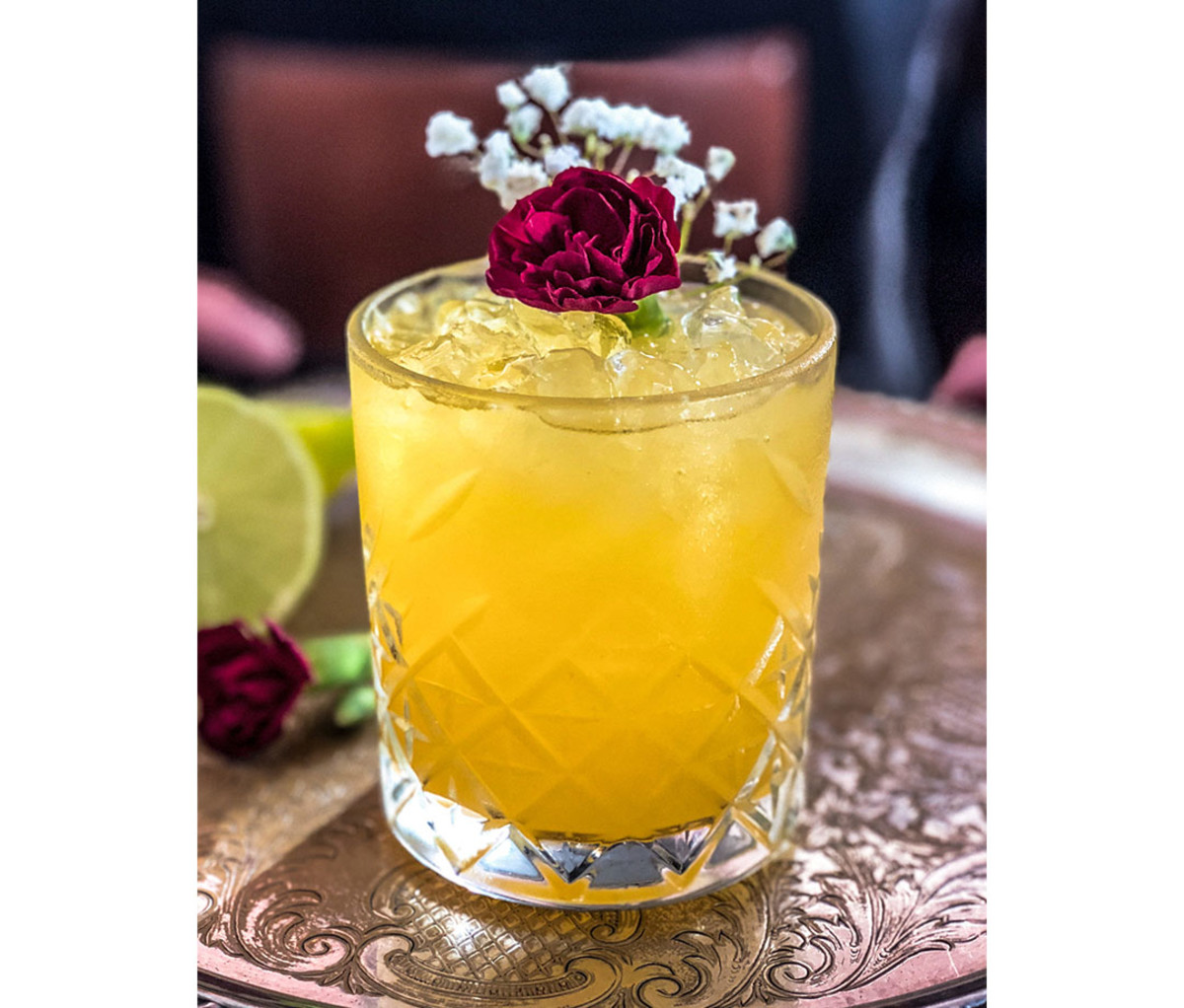 A Panamerican Style cocktail, made with Aguardiente from Cumbe Spirits