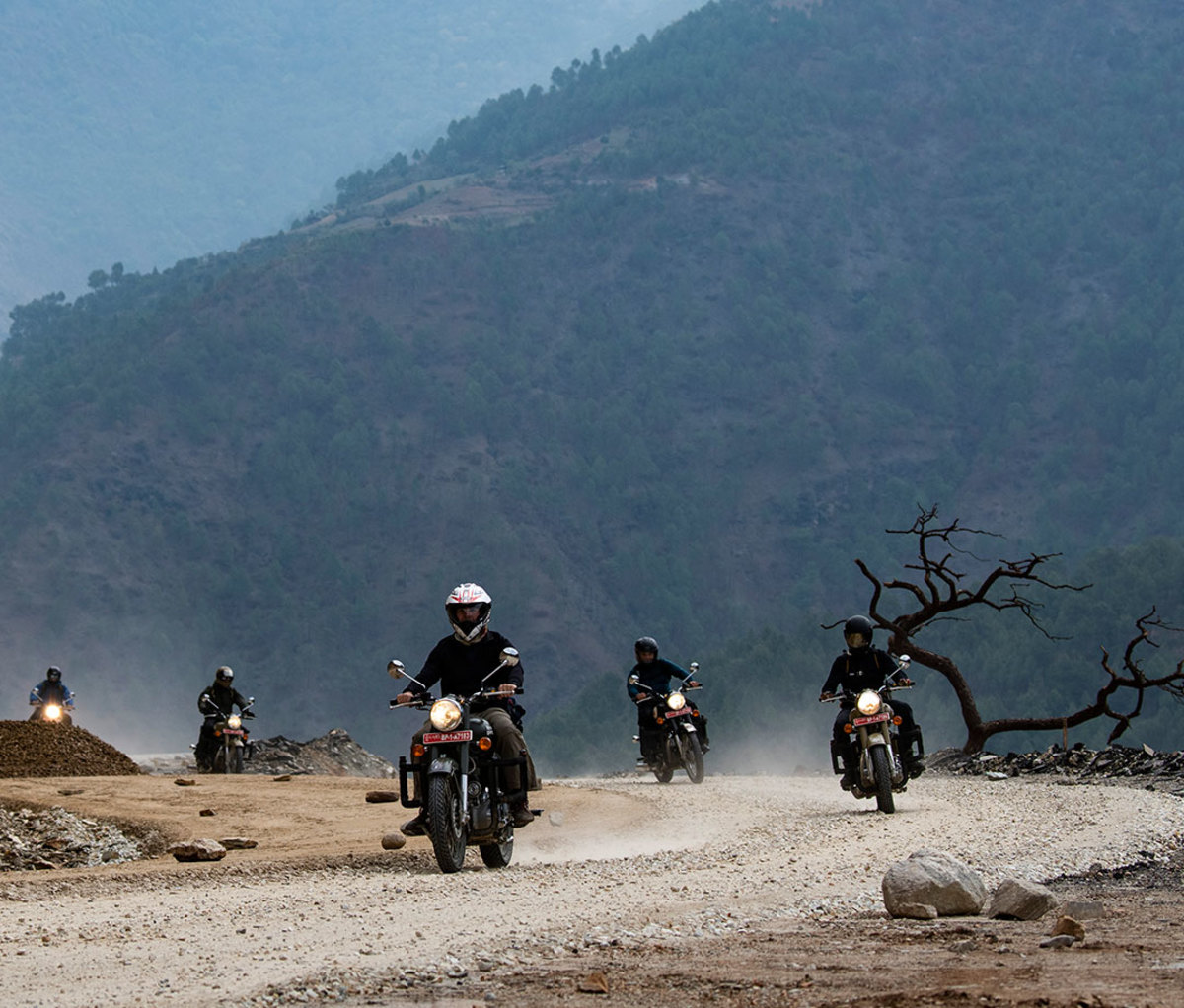 AdventureX’s goal is to push its clients by doing things like riding dodgy but spectacular roads.