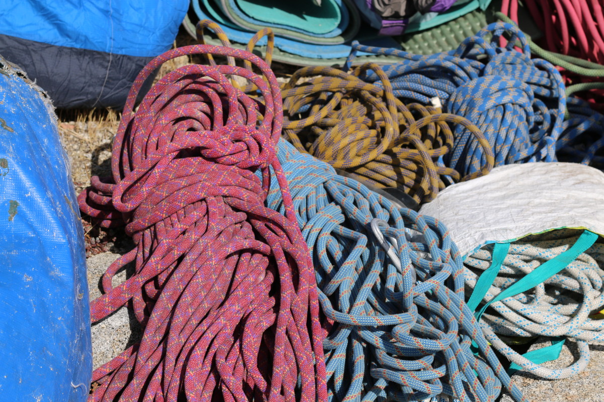 Ropes left on El Cap