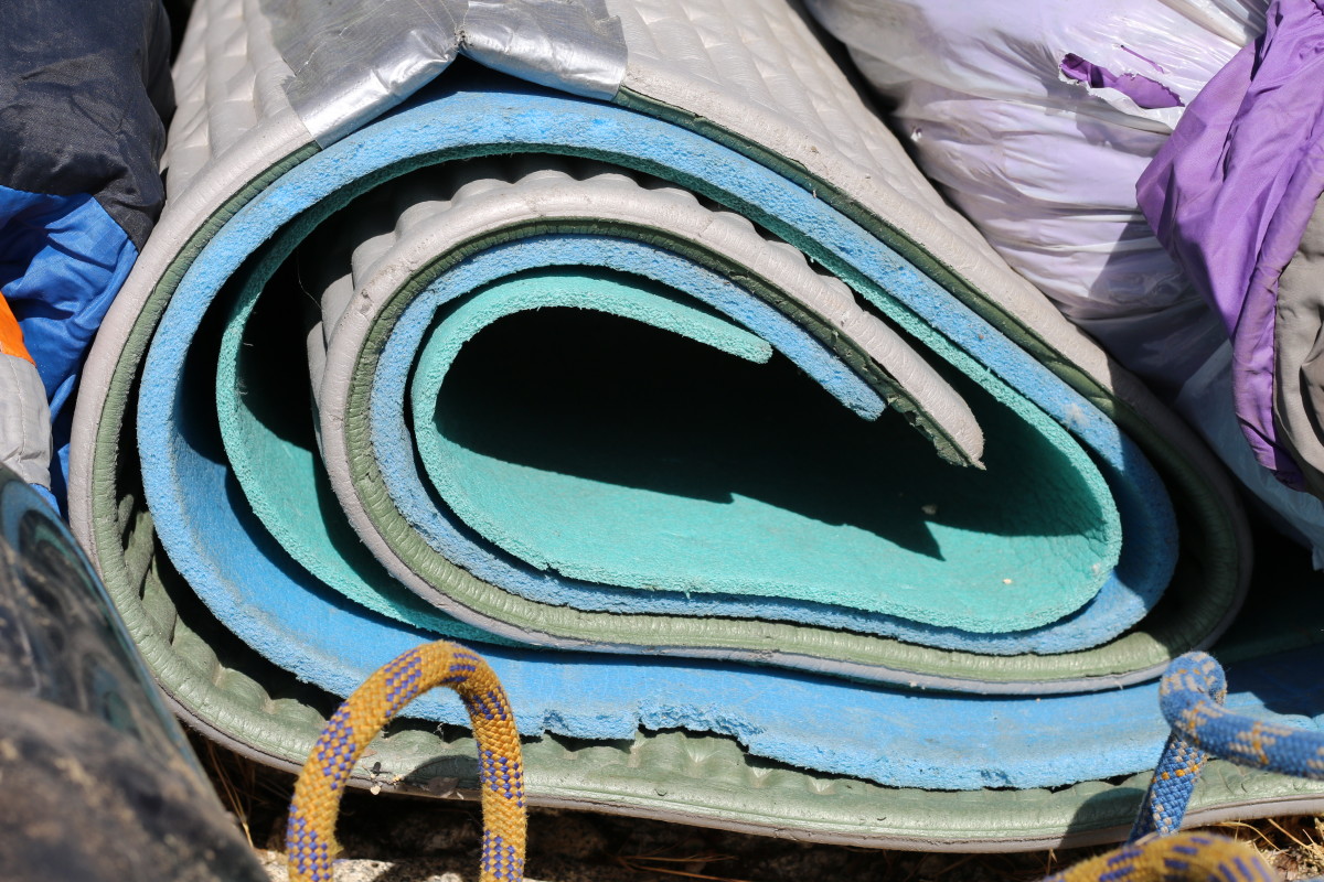 Sleeping pads left on El Cap