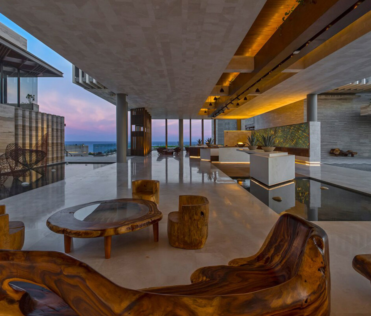 Lobby of Solaz Resort Los Cabos
