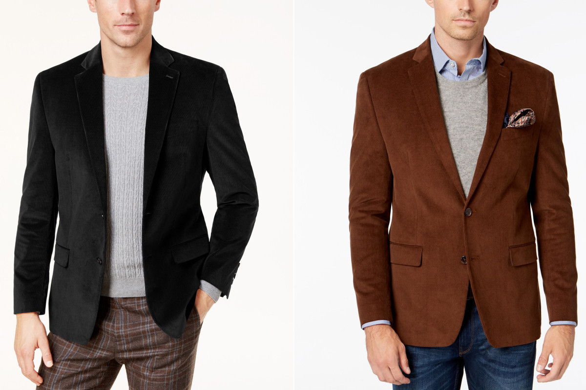 macy's ralph lauren corduroy blazer