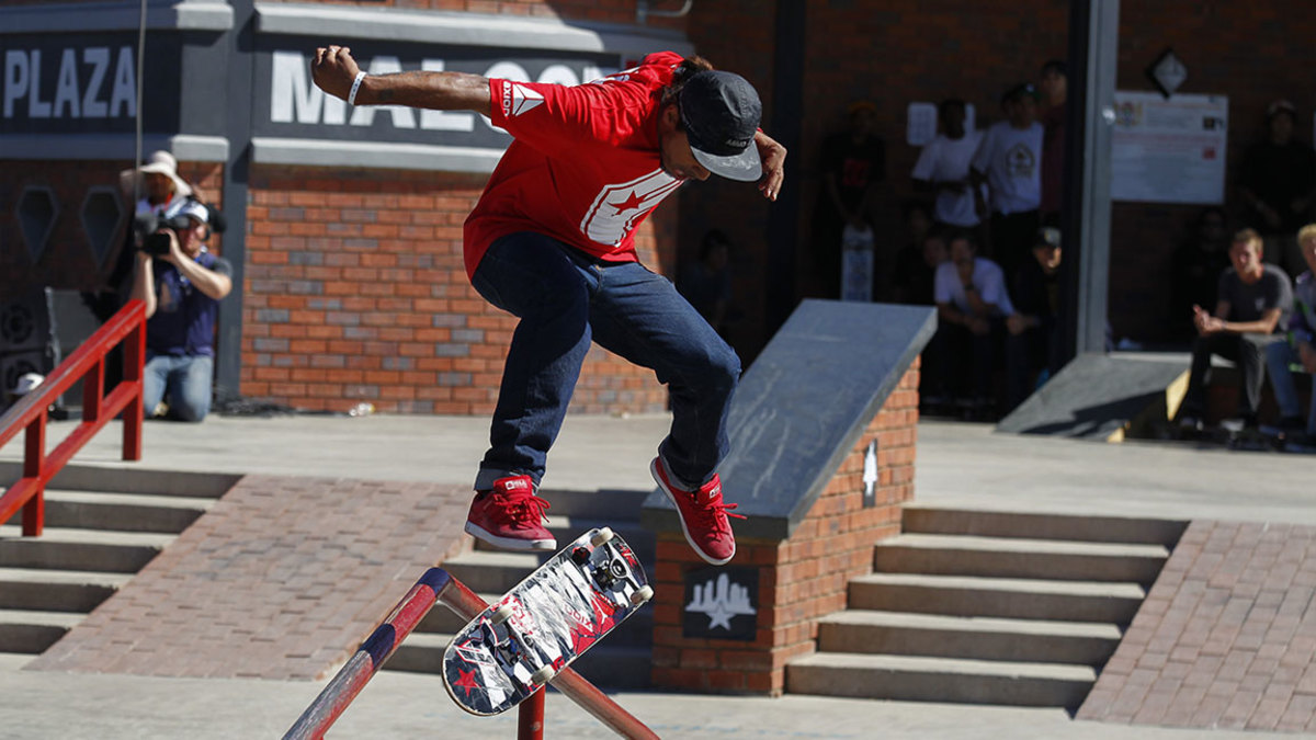 4,500px x 3,108px, 40.0MB @300ppi Add to lightbox South Africa Skateboarding World Championship - Sep 2012 Skateboarder Manny Santiago From the Usa Competes on the Street Course During the 2012 Skateboarding World Championships Maloof Money Cup in Kimberley South Africa 29 September 2012 the World's Best Skateboarders Are Competing For the Biggest Cash Prize in Skateboarding in the Three Disciplines of Street Vert and Mega Ramp the Maloof Money Cup South Africa Skate Park is Built Next to the Famous Kimberley Diamond Mine and is a New Destination For Skateboarders Around the World As Well As Being a Centre For Youth Development and Community Upliftment Through the Skate For Hope Programme Initiated by the Us Hotel Property Ticoons the Maloof Brothers South Africa Kimberley 29 Sep 2012