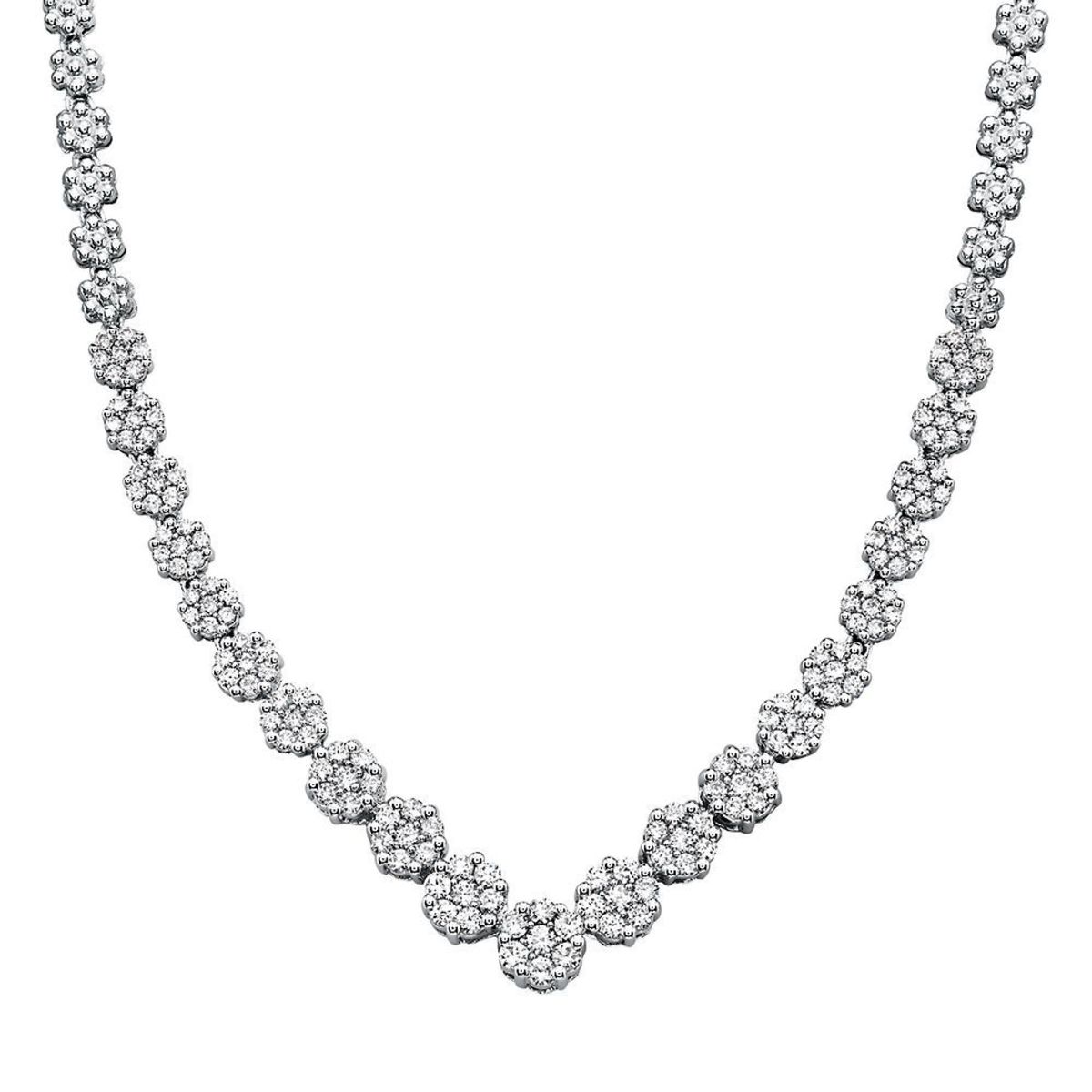 Mirabela 3 Ct. Tw. Diamond Necklace In 10K White Gold