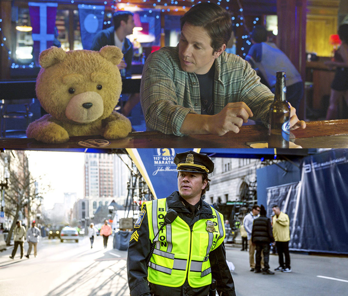 Wahlberg can play wingman ("Ted 2") just as well as hometown hero ("Patriots Day").