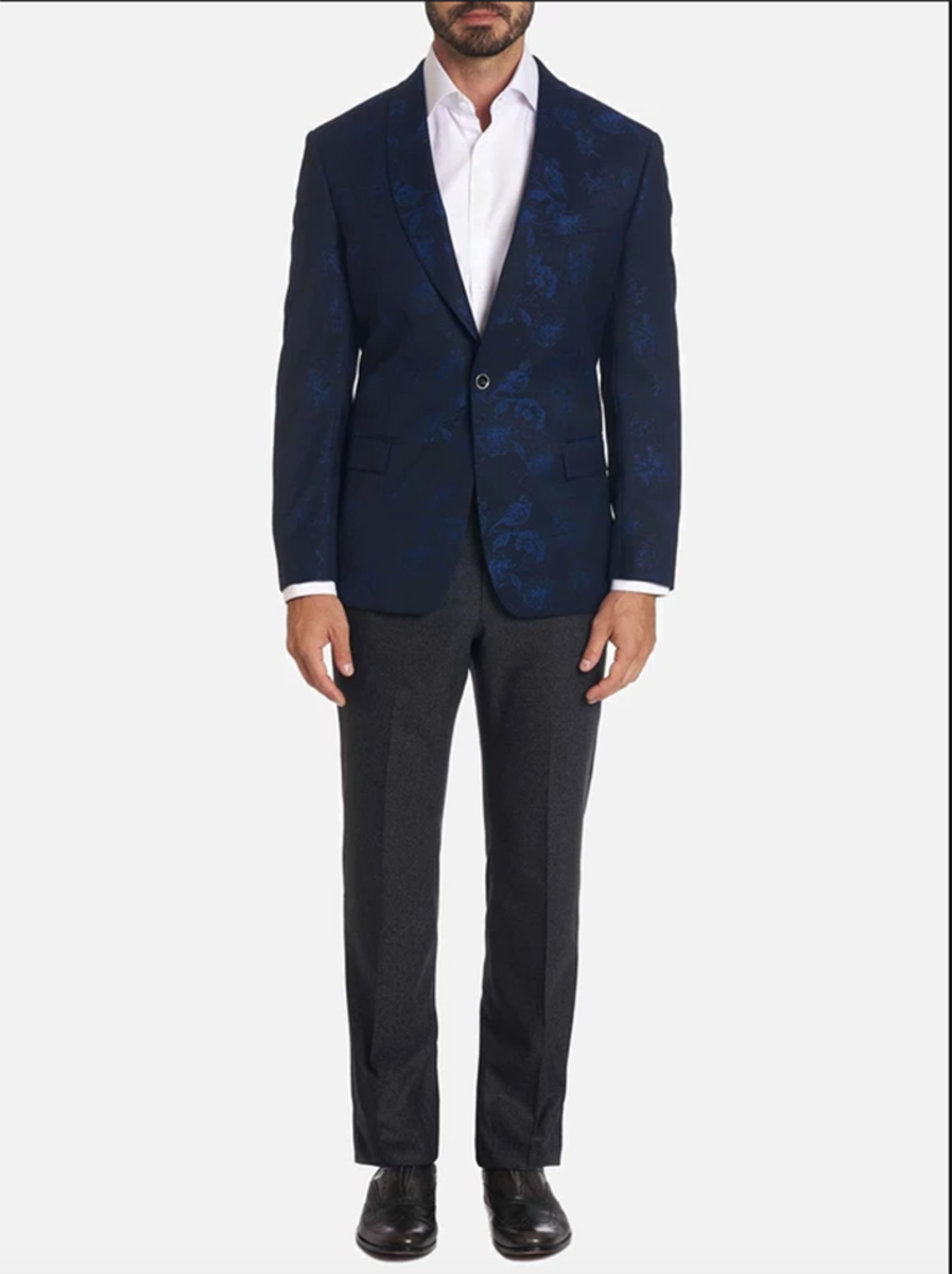 Floral Jacquard Sport Coat
