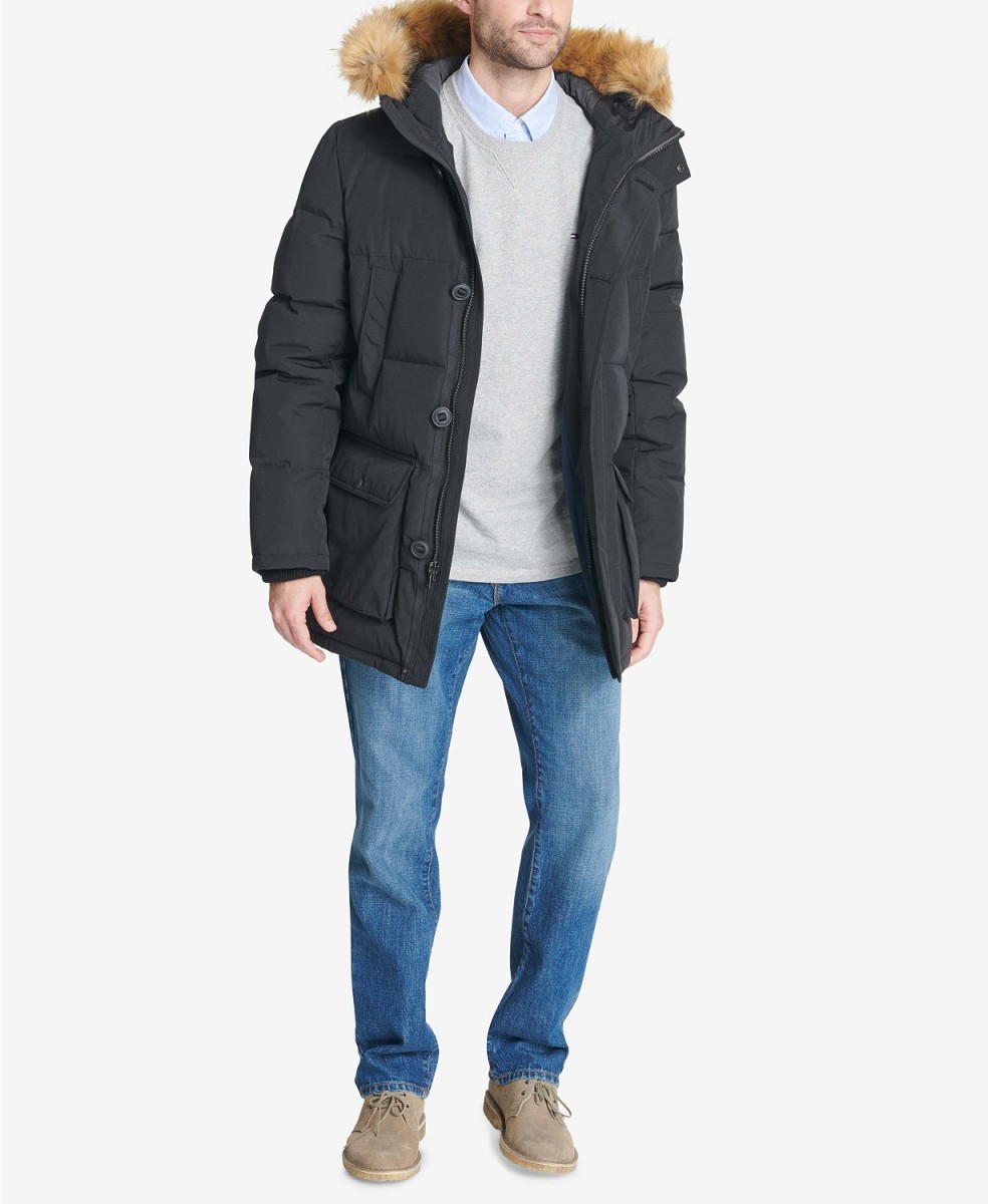 tommy hilfiger long snorkel parka