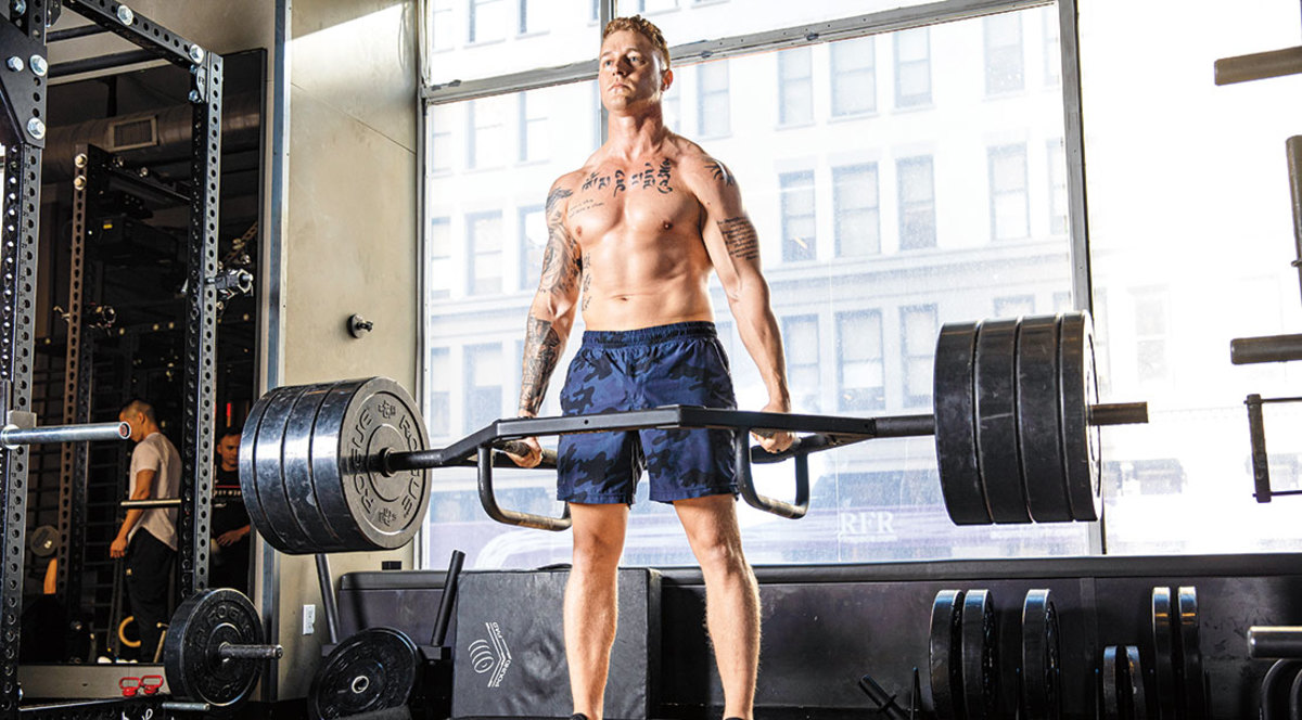 Erik Bartell Performing the Trap Bar Deadlift
