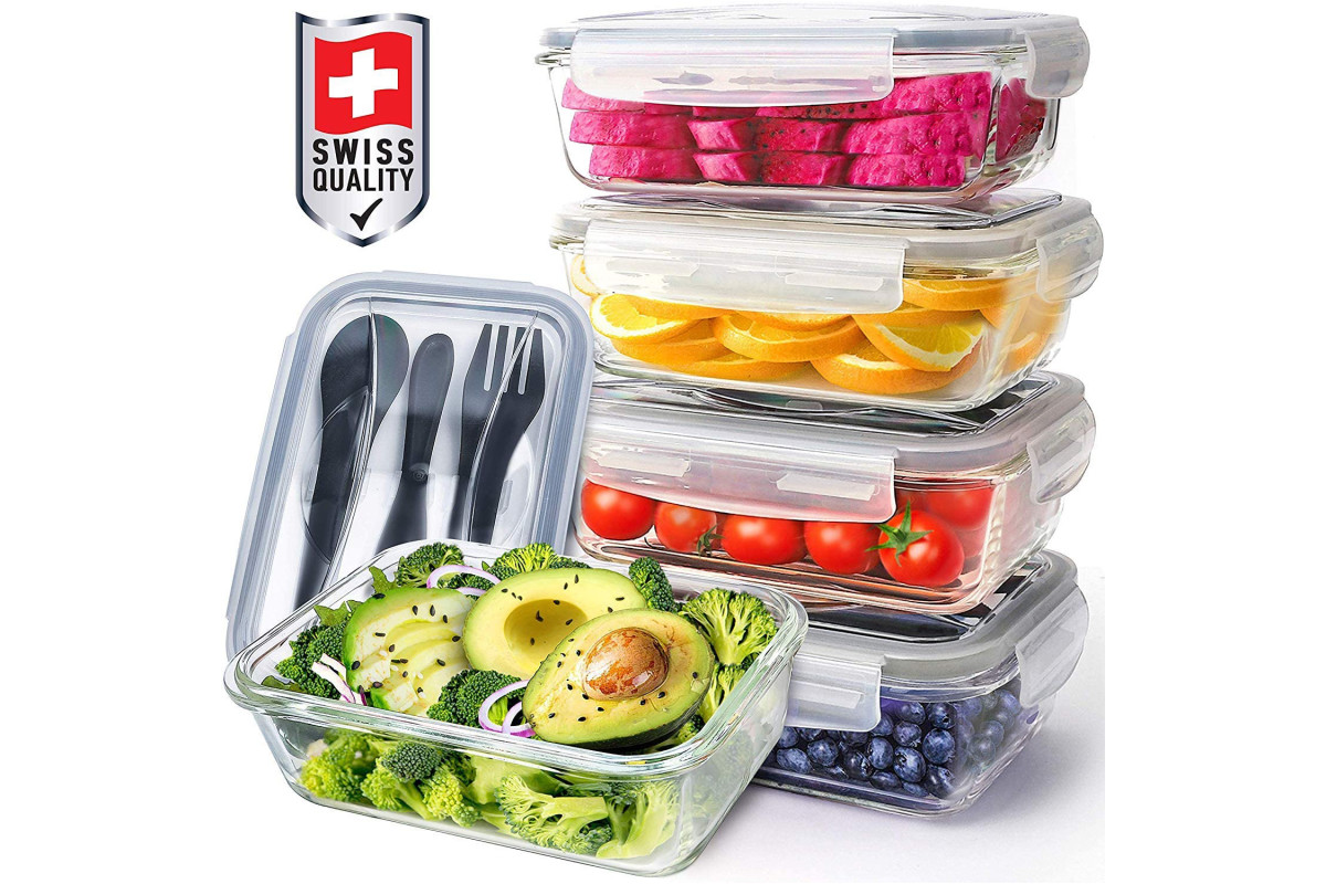 Pohl+Schmitt Glass Meal Prep Containers