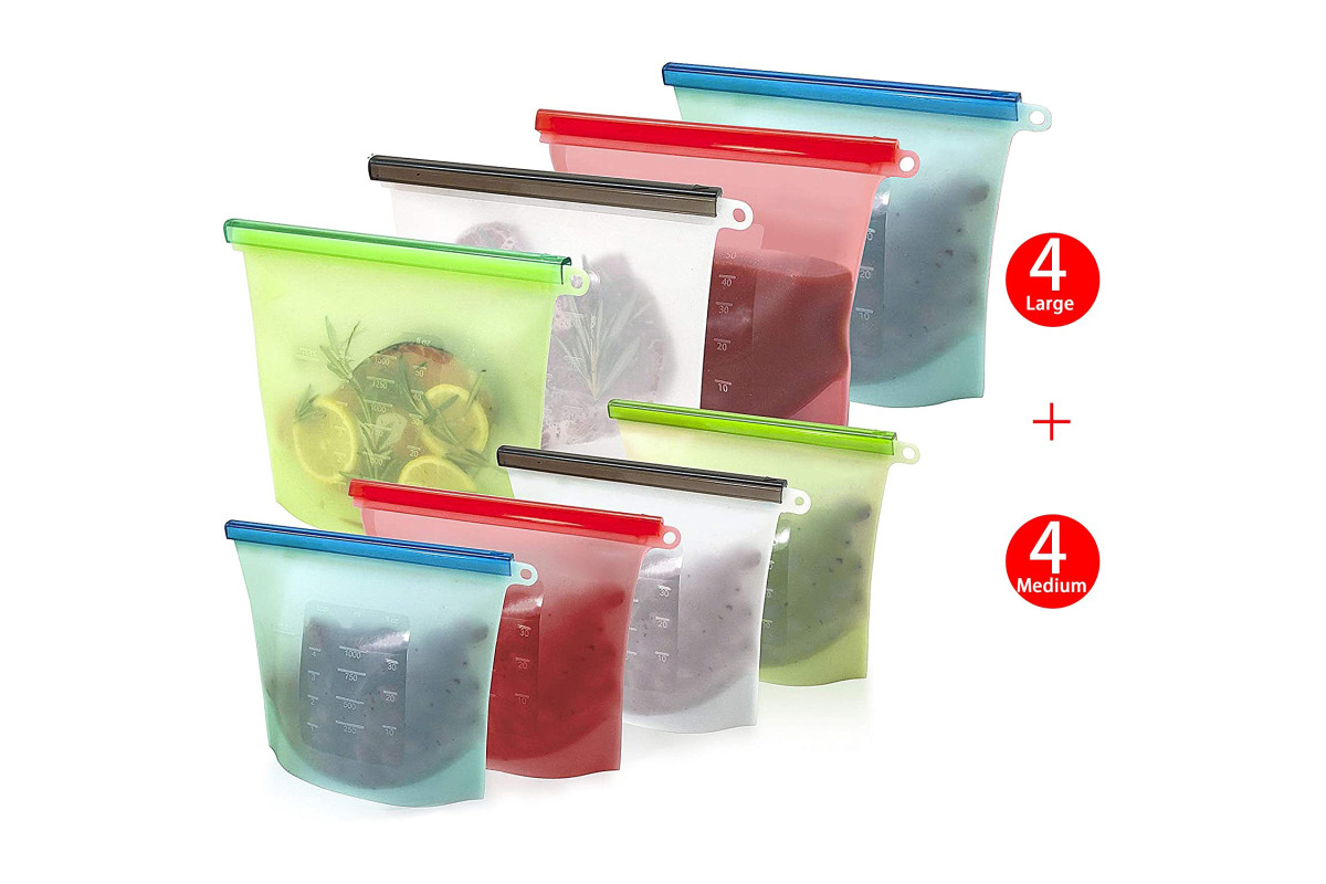elabo Reusable Silicone Food Storage Bags