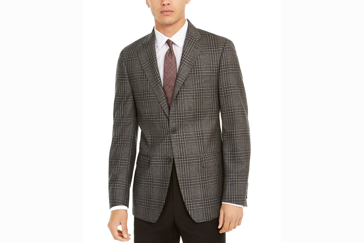 plaid sport coat