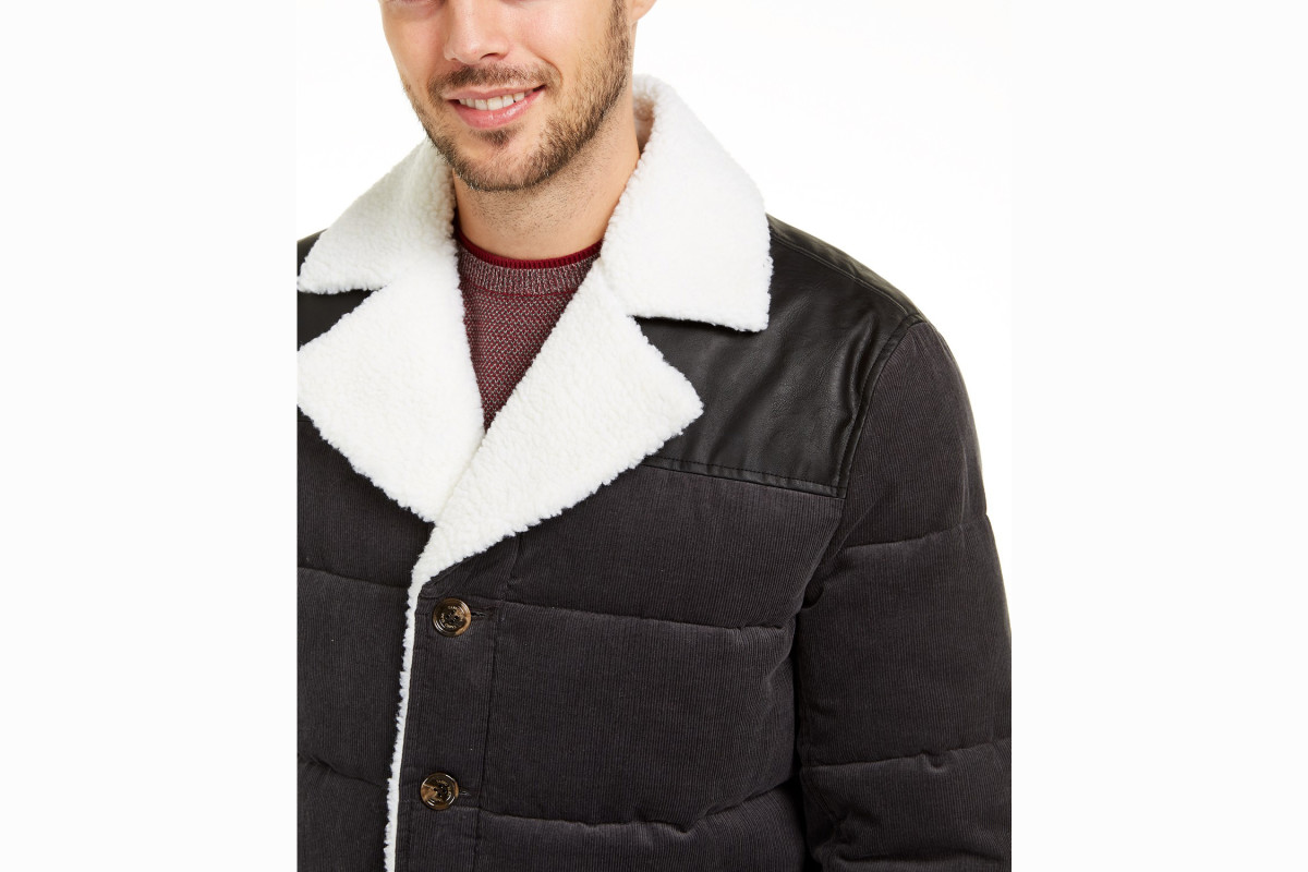 shearling-lined puffer