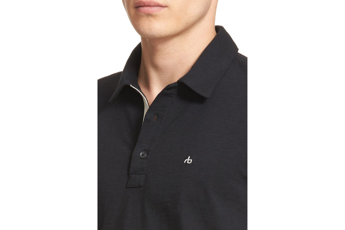 Rag & Bone Slub Cotton Slim Fit Polo