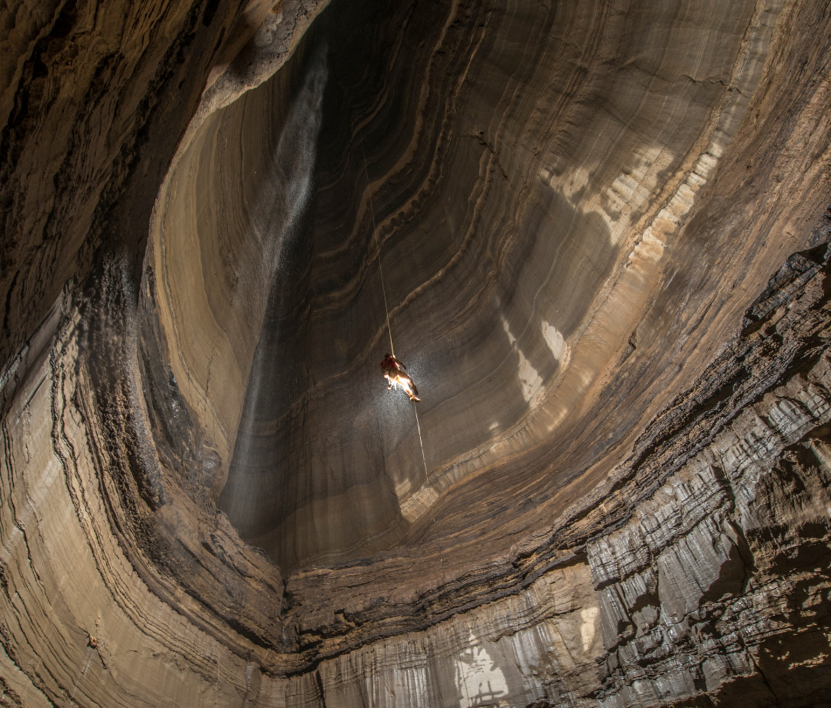 Fantastic Pit in Ellison's Cave, GA