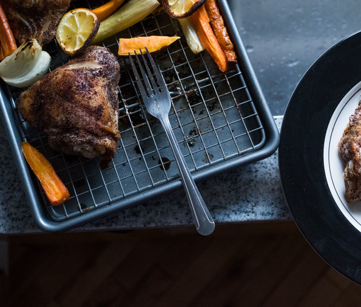 Roasted Chicken Thighs with Root Vegetables
