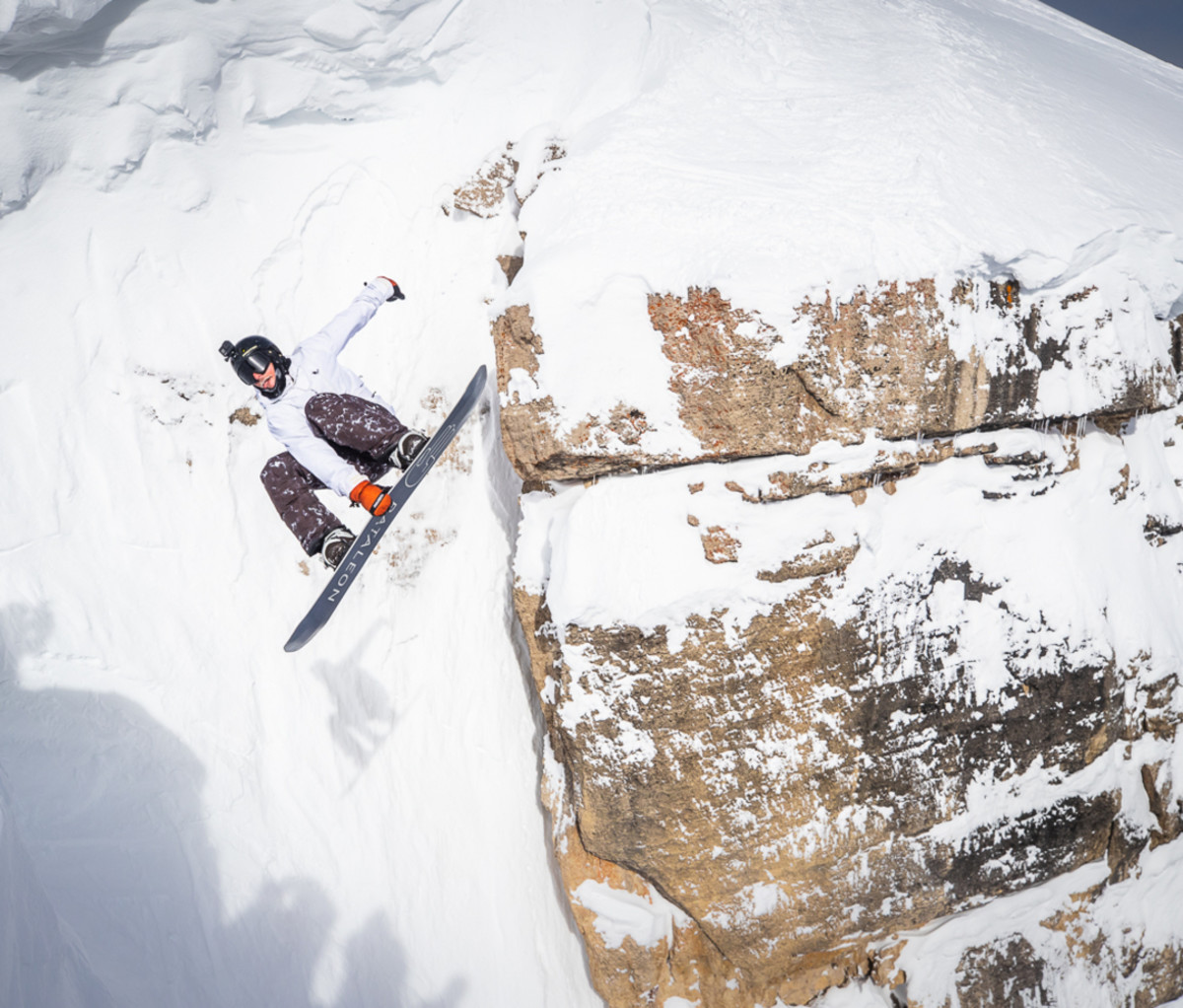 Snowboarder Grant Giller at Corbet's