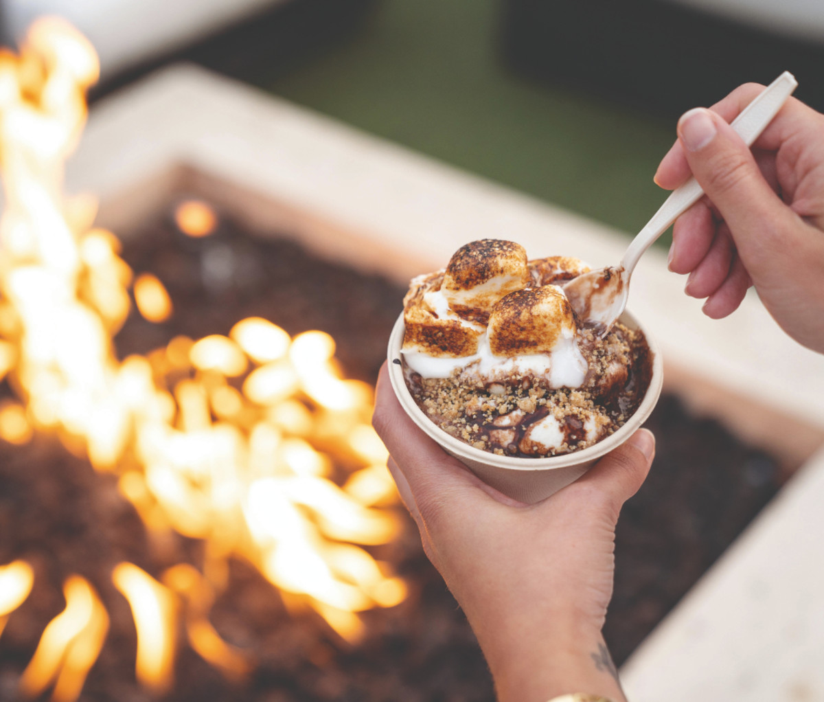 S’mores sundae at Crank + Boom