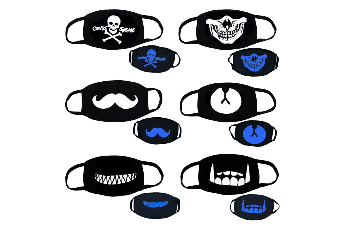 Vankcp 6Pcs Luminous Mouth Mask