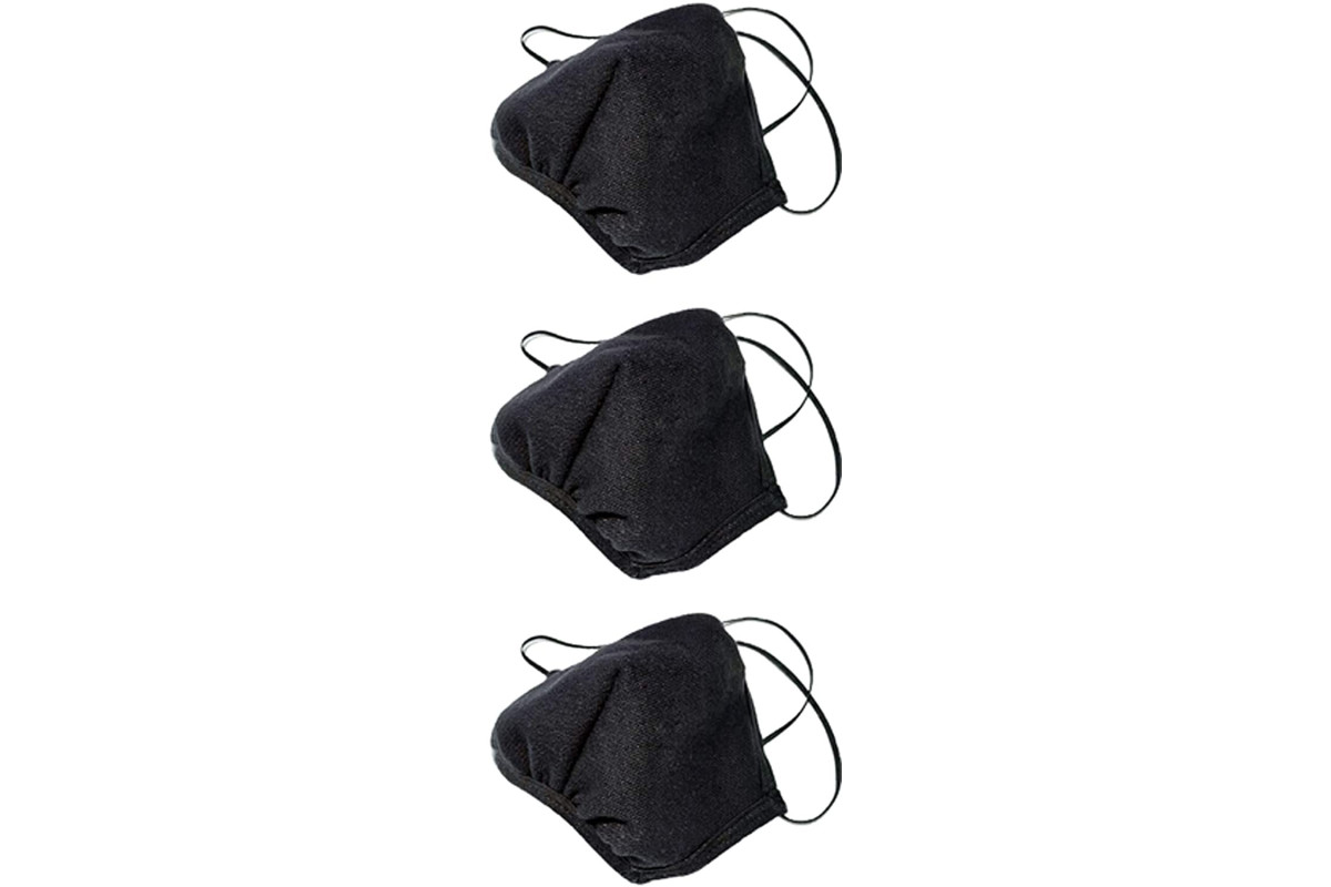 Los Angeles Apparel 3 Pack Black Mask