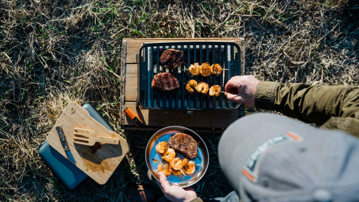 The HERO Portable Charcoal Grill System Makes Cooking Outdoors Easy
