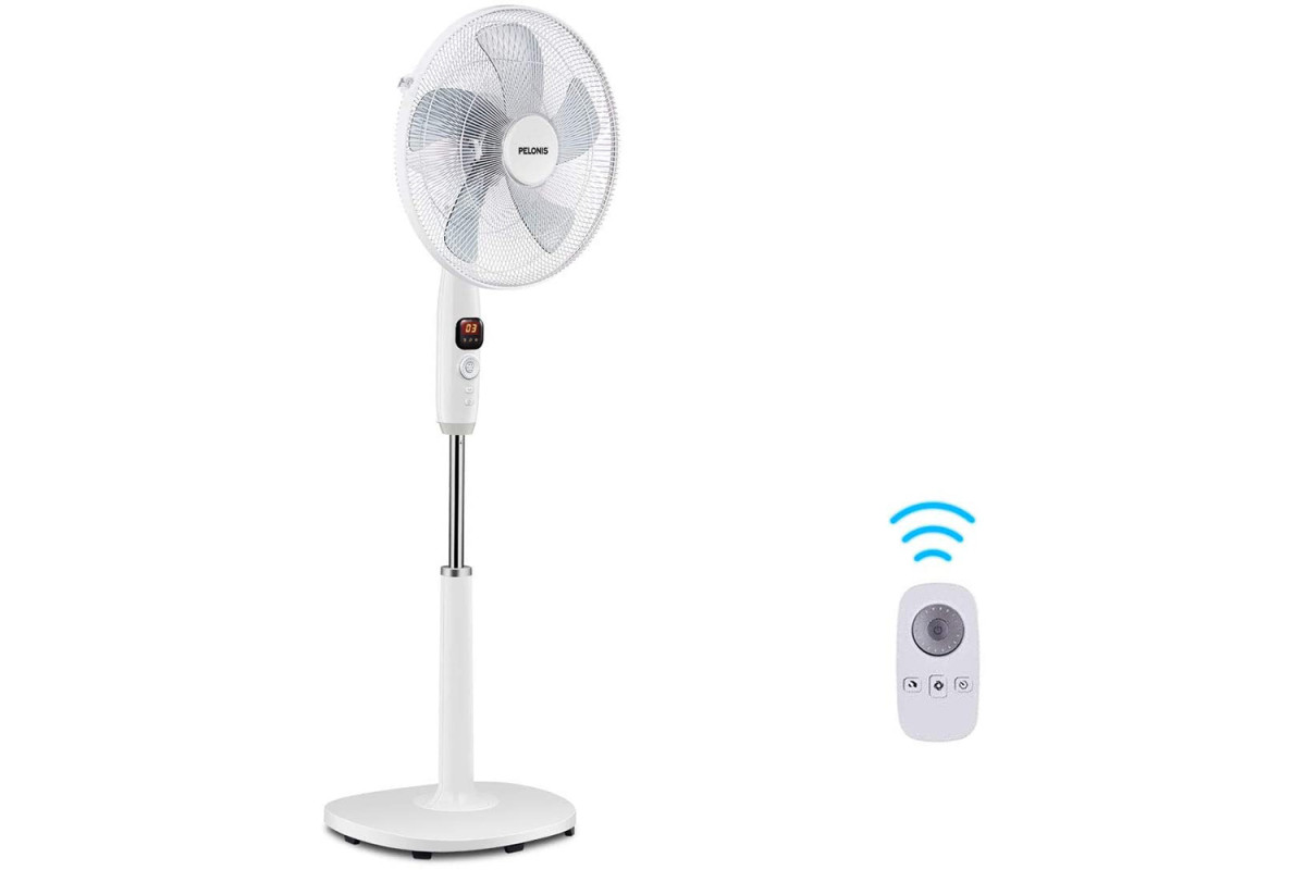 Pelonis Silent Turbo Standing Adjustable Fan