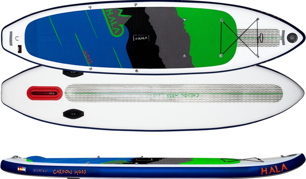 Hala Hoss inflatable standup paddleboard river SUP Steamboat
