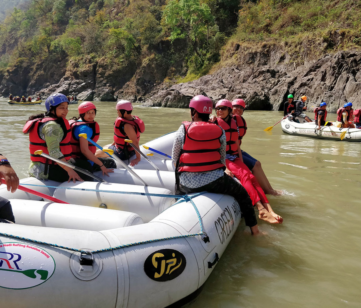 Rafting on the Ganges River