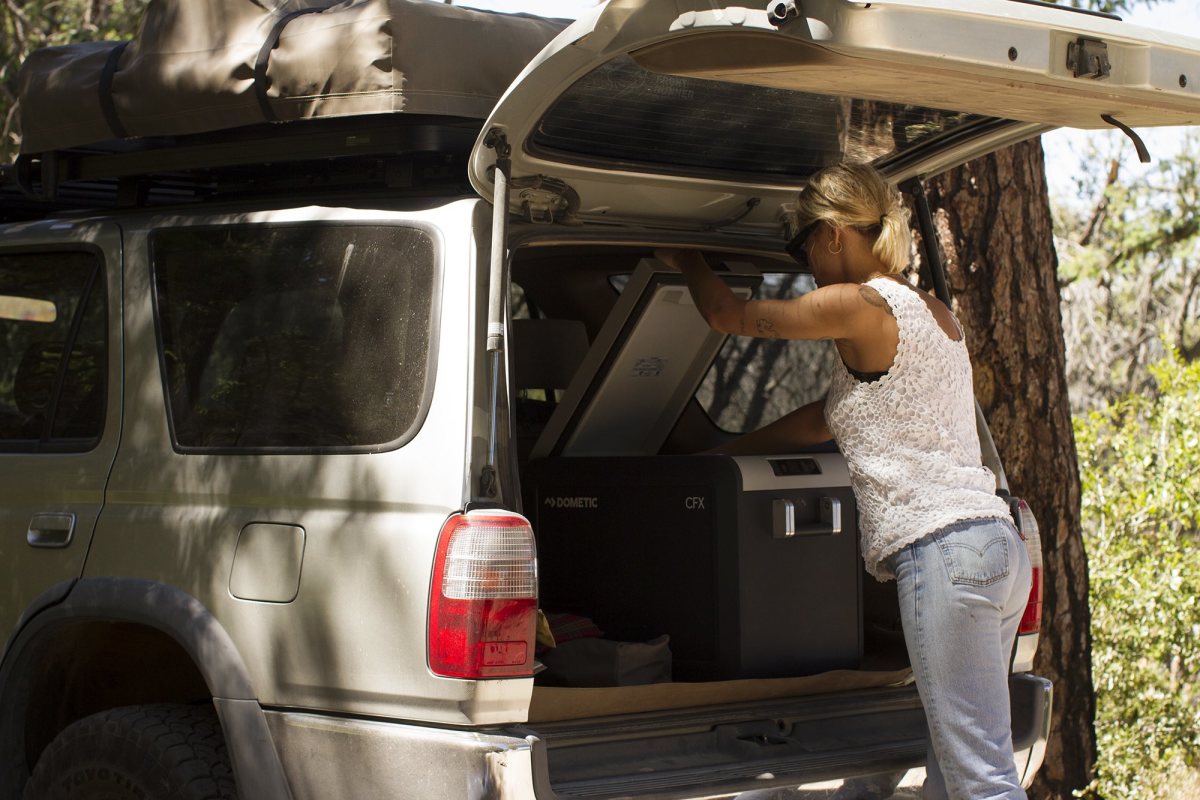 Overland vehicle off-road camping