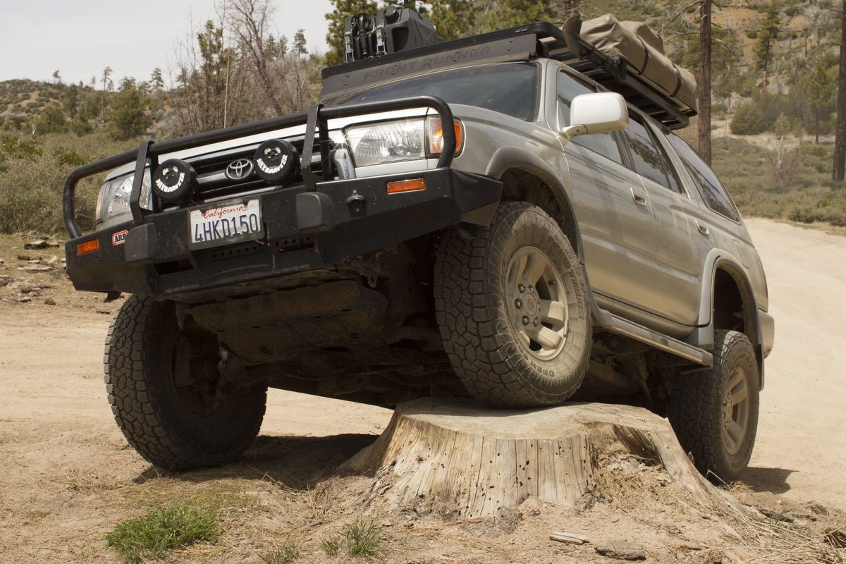 Overland off-road capability tires and suspension