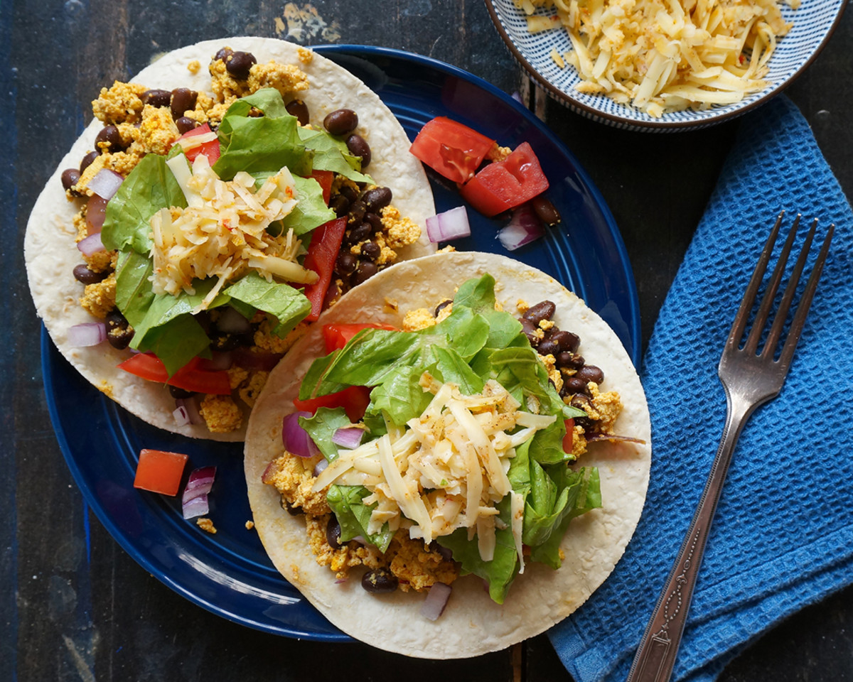 Feel the Burn Black Bean Tofu Scramble