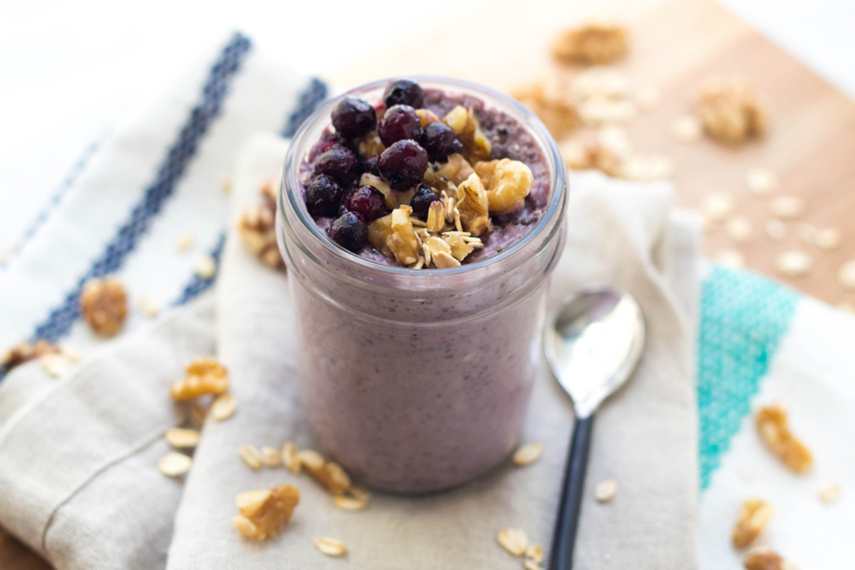 Blueberry Walnut Overnight Oats