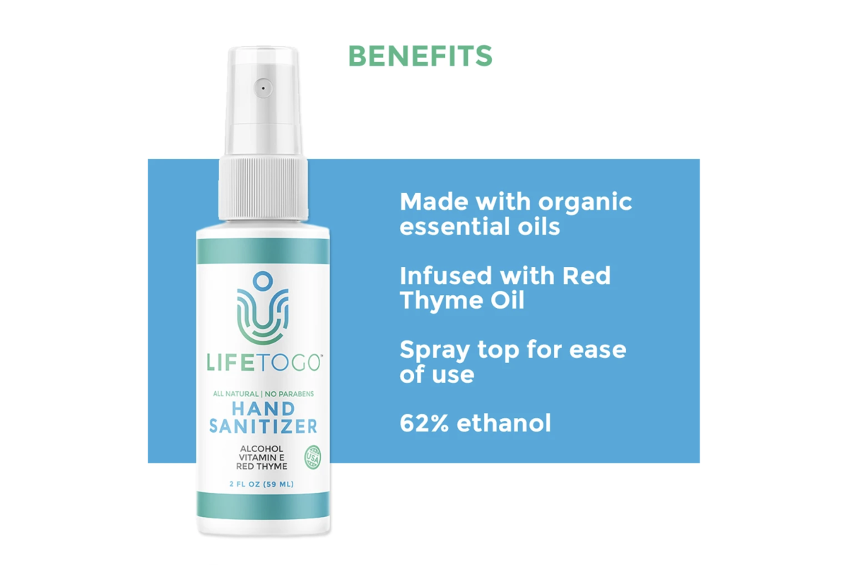 LifeToGo Spray Hand Sanitizer 6 Pack