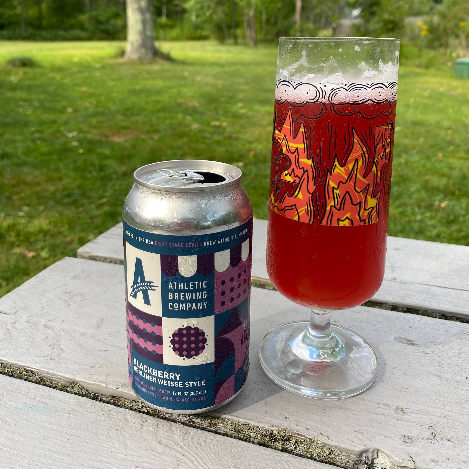 Athletic Brewing's Blackberry Berliner Weisse Style Ale