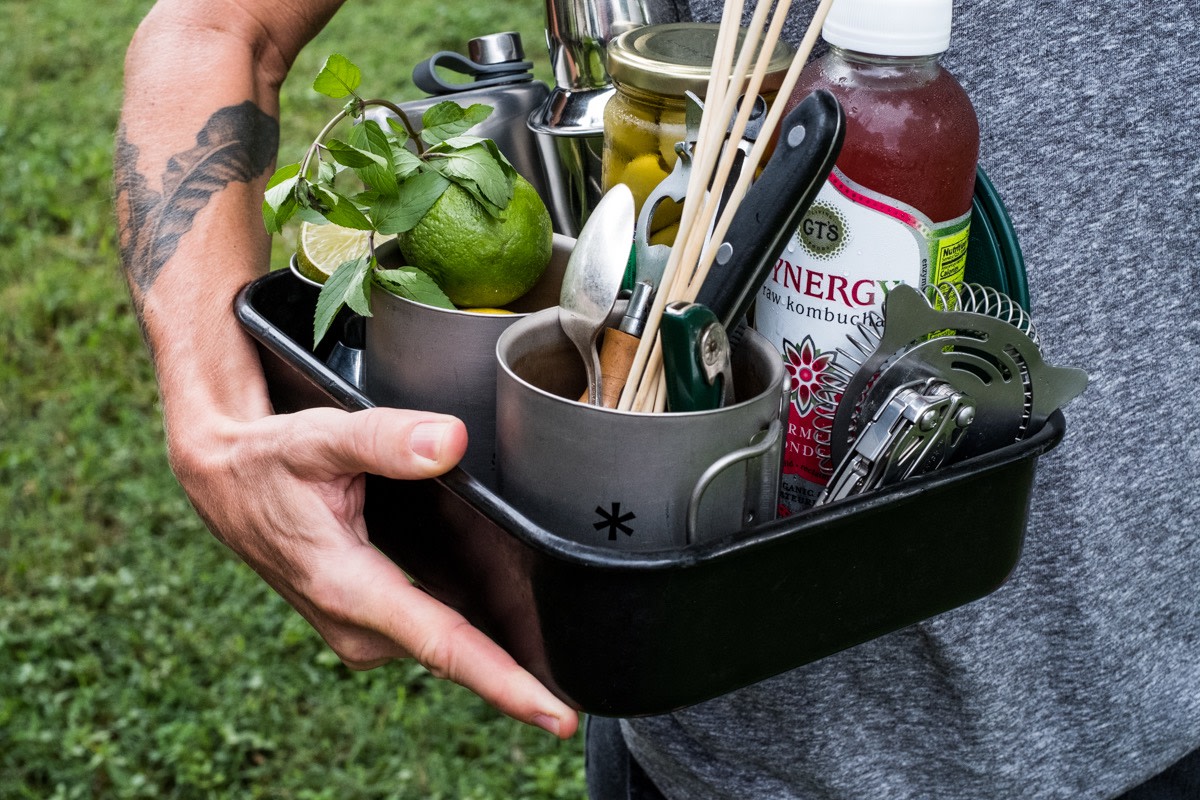 How to pack a camp mini-bar to-go kit