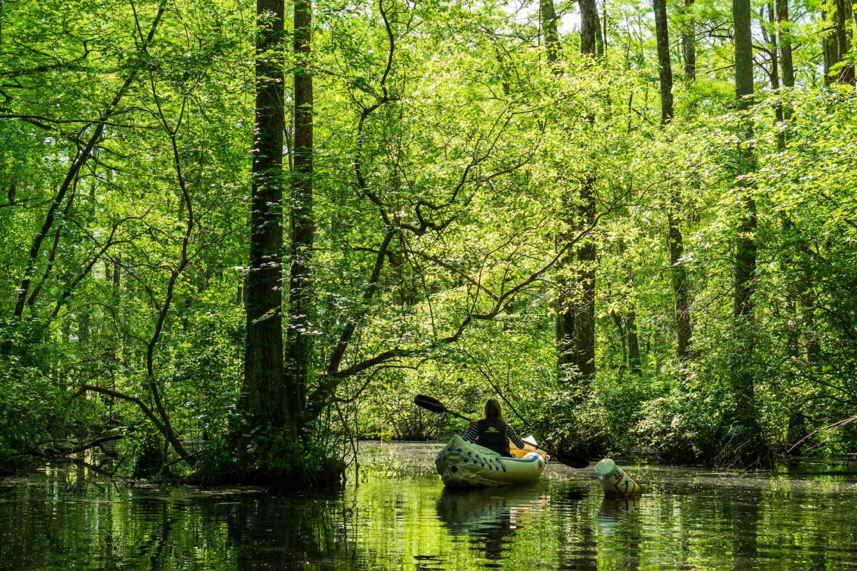 inflatable kayak IK touring in North Carolina