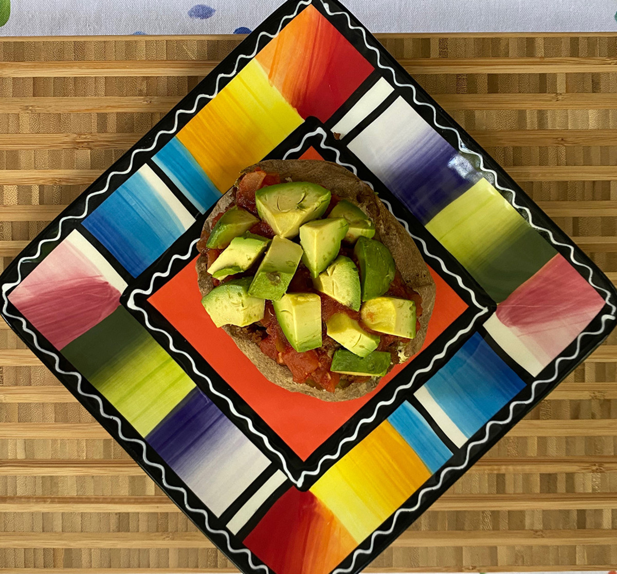 Veggie Crumbles Stuffed Potato