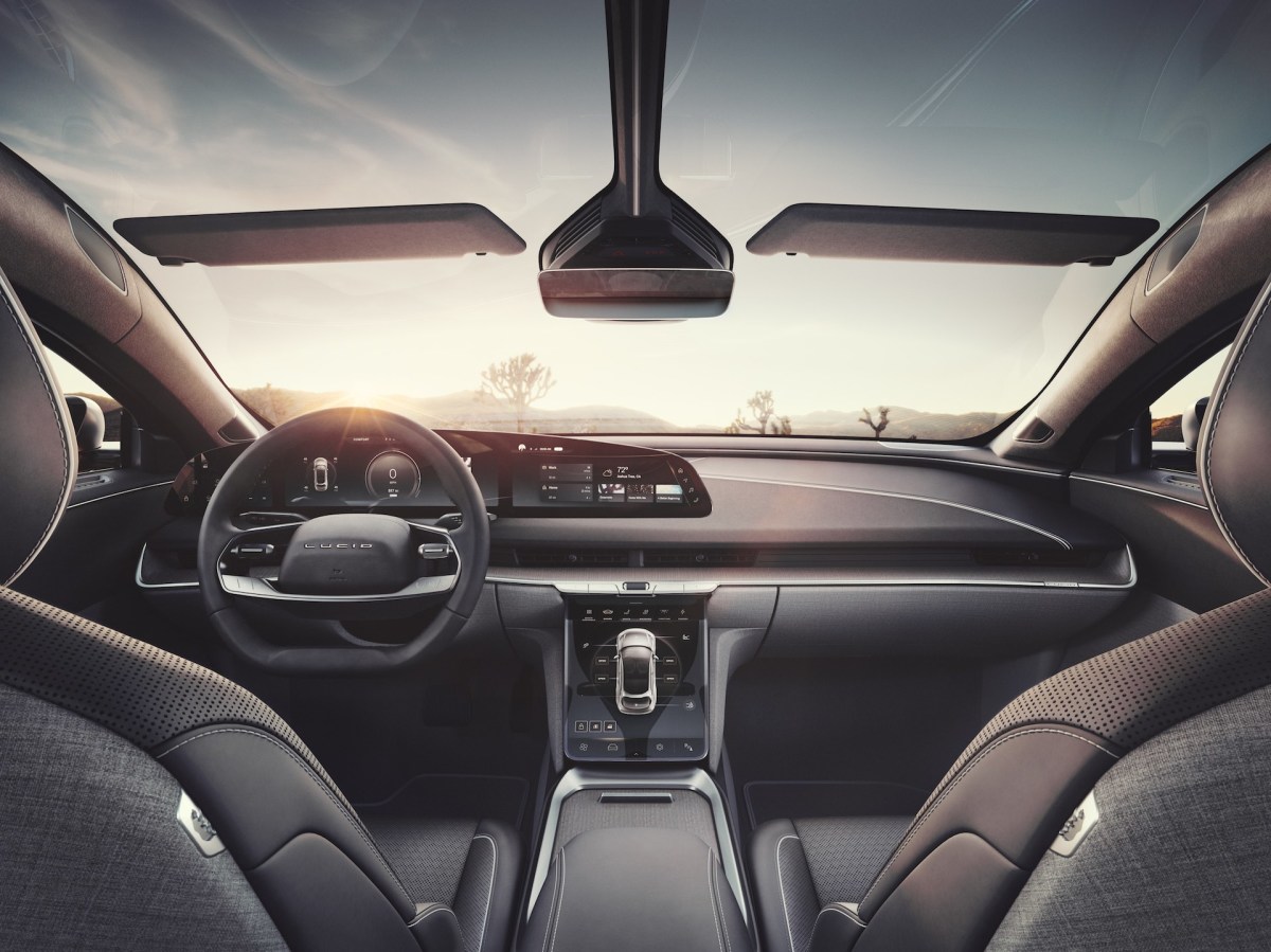 LUCID Air interior