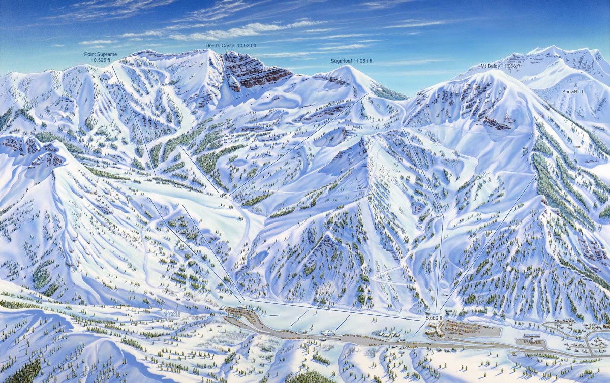 James Niehues Alta ski are map
