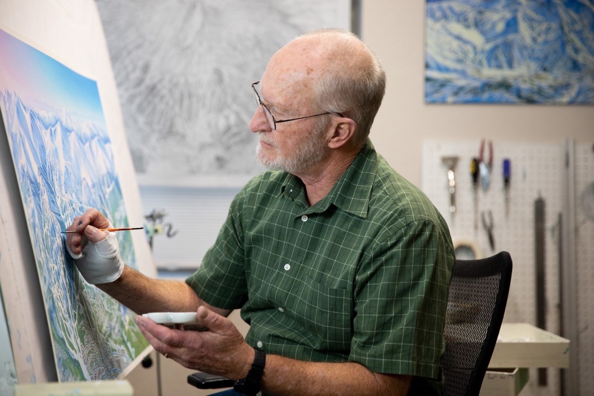James Niehues ski map painter
