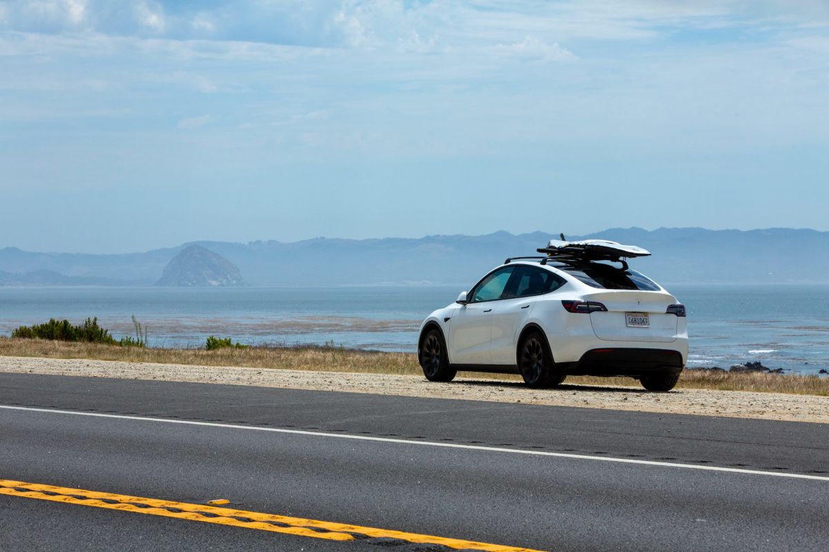 Testing the Tesla Model Y on an all-electric California surf trip morro