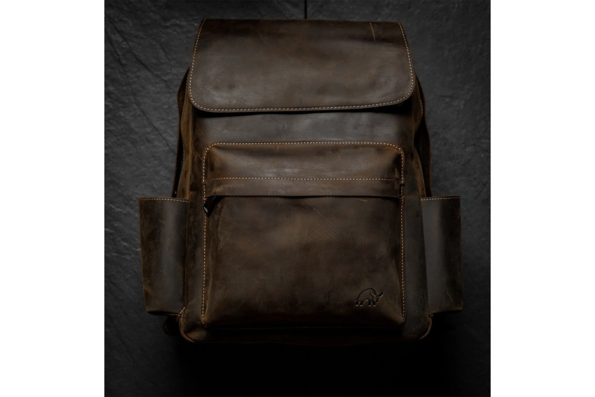 Leather Rugged Backpack