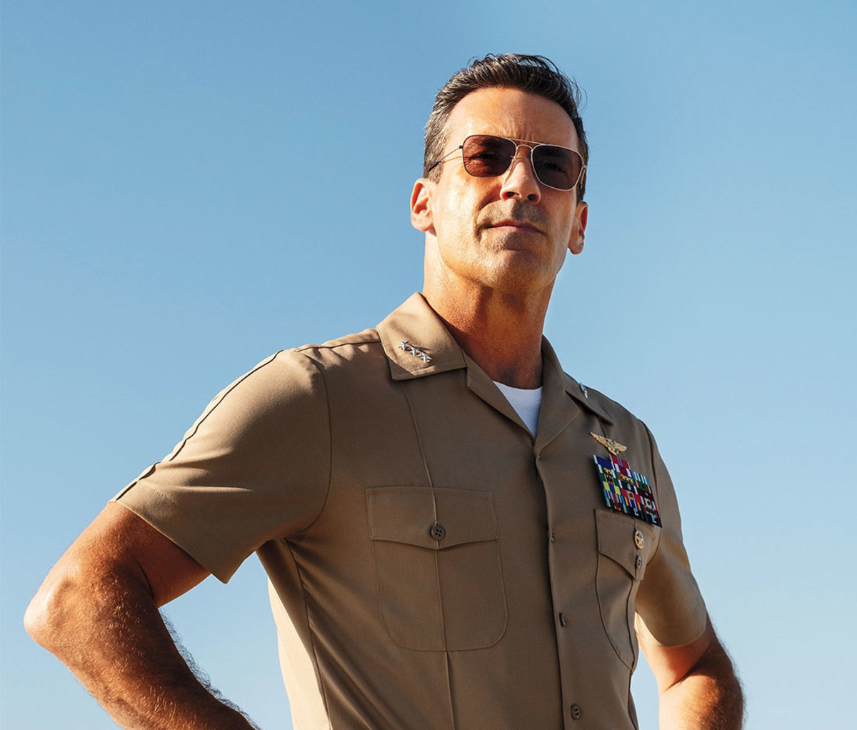 Jon Hamm as a high-ranking U.S. Navy officer in 'Top Gun: Maverick.'
