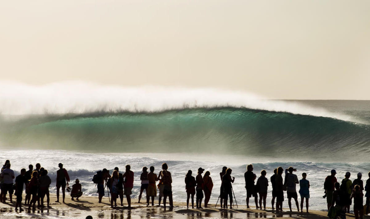 The Pipe Masters normally draws a huge crowd from around the world.